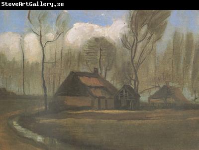 Vincent Van Gogh Farmhouses among Trees (nn04)